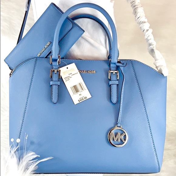 💙New Michael Kors💙Set Ciara French Blue Large TZ - Picture 7 of 8